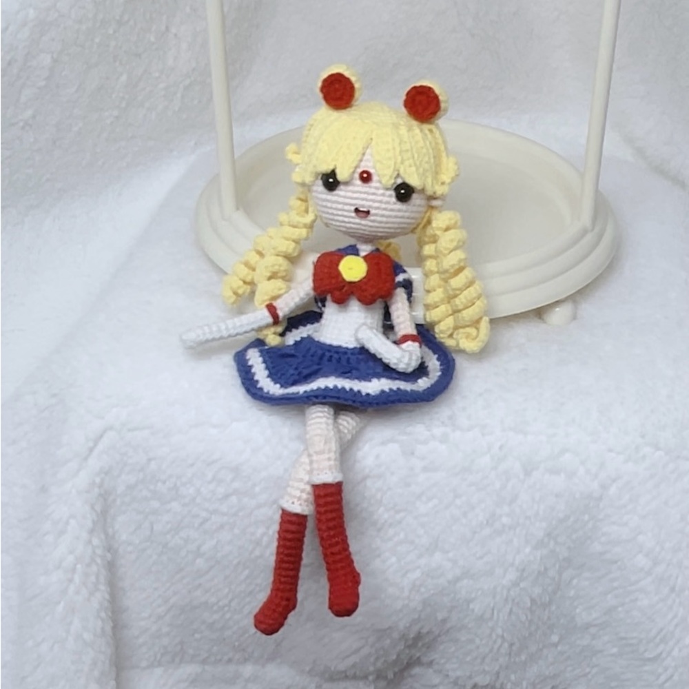 Handmade crocheted sailor moon/knitted dolls ,perfect gift